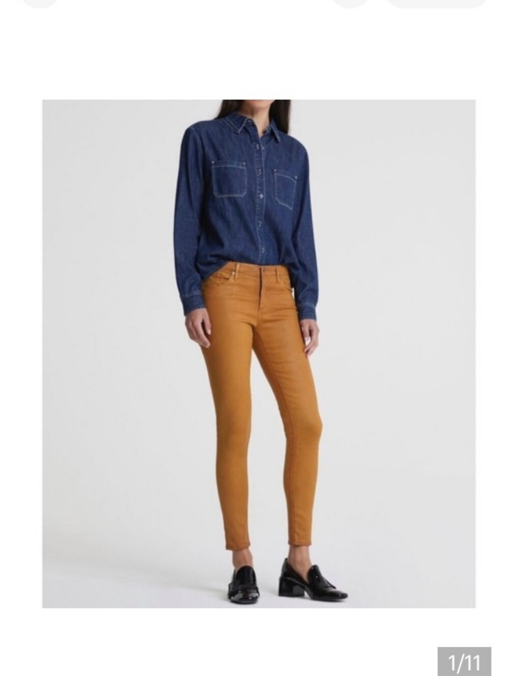 AG Adriano Goldschmeid The Legging Super Skinny Ankle Jeans Reactive Yellow NWT